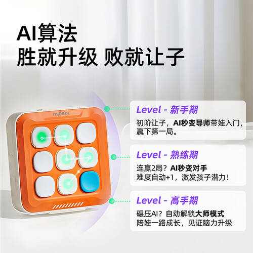 让孩子在游戏中成长——弥鹿（MiDeer）电子井字棋六合一趣味棋(图1)